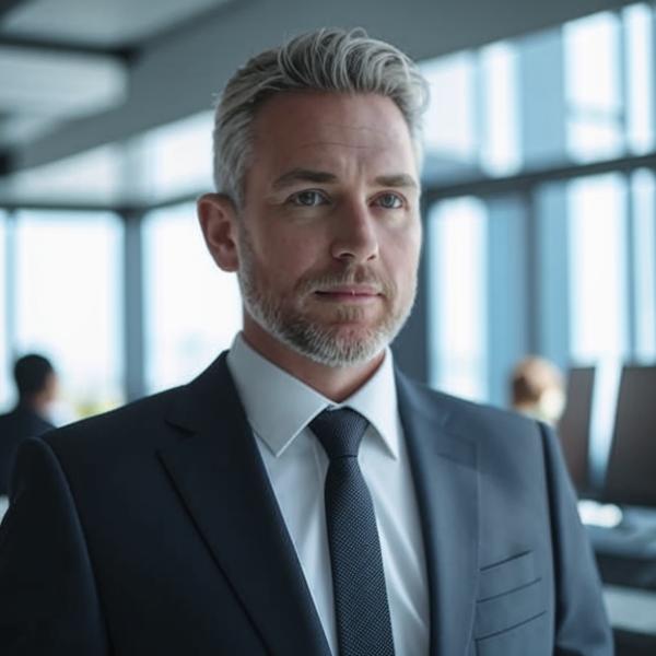 Portrait of client from finance sector