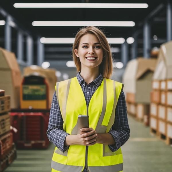 Portrait of logistics industry client