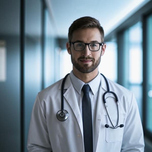 Portrait of healthcare industry client